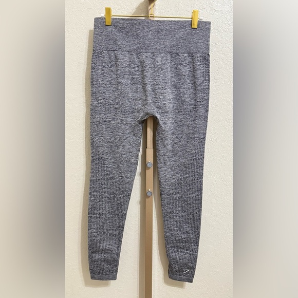 Gymshark Vital Seamless Leggings – Smokey Grey Marl – Size Medium - Picture 4 of 6